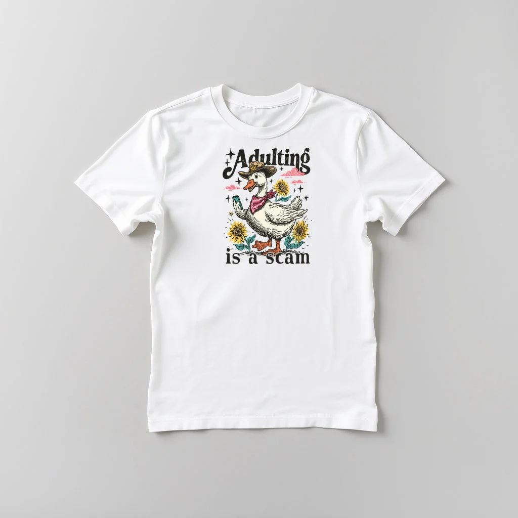 Adulting Is A Scam — custom print by Terri's Closet