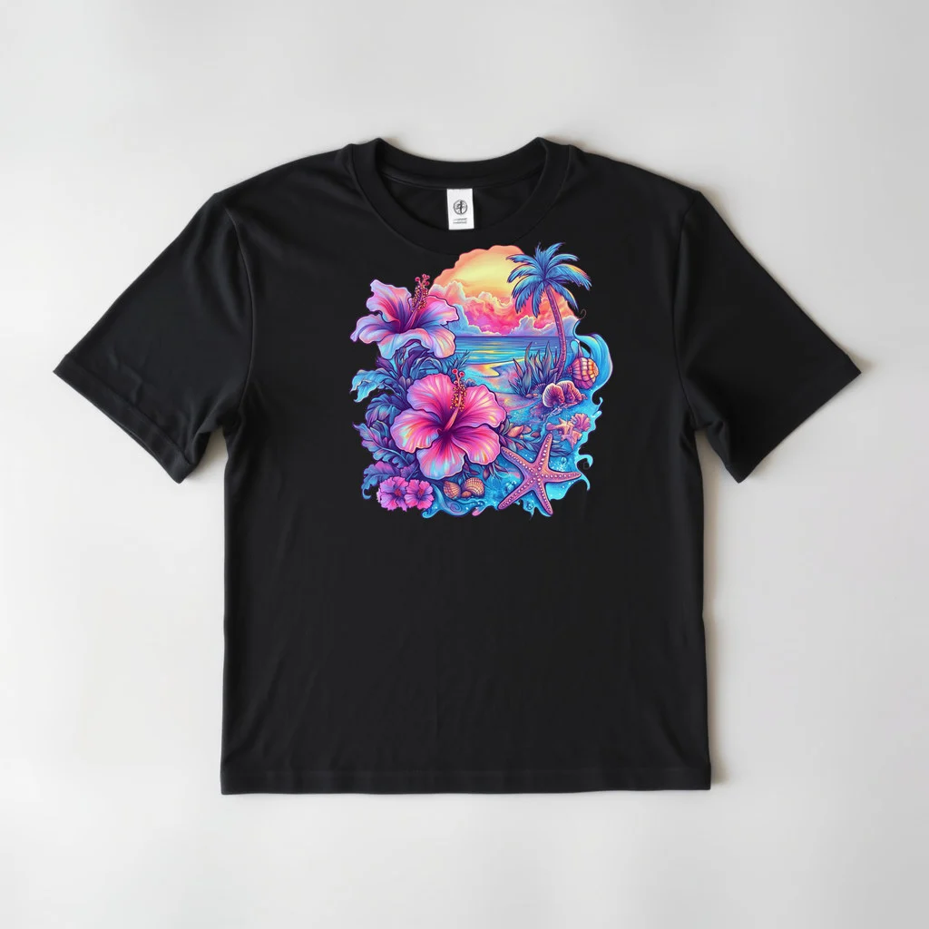 Tropical Hibiscus Beach Design 1 — custom print by Terri's Closet