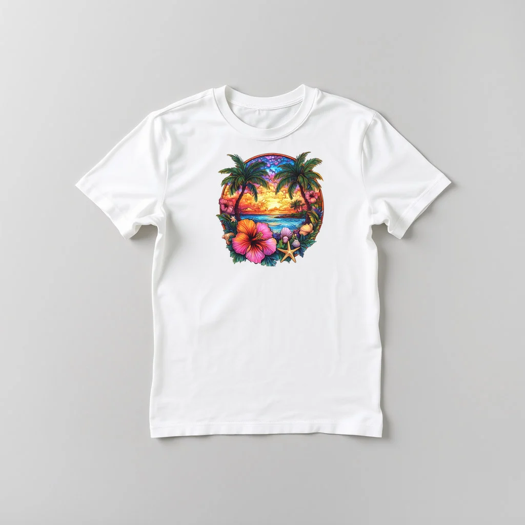 Tropical Hibiscus Beach Design 6 — custom print by Terri's Closet