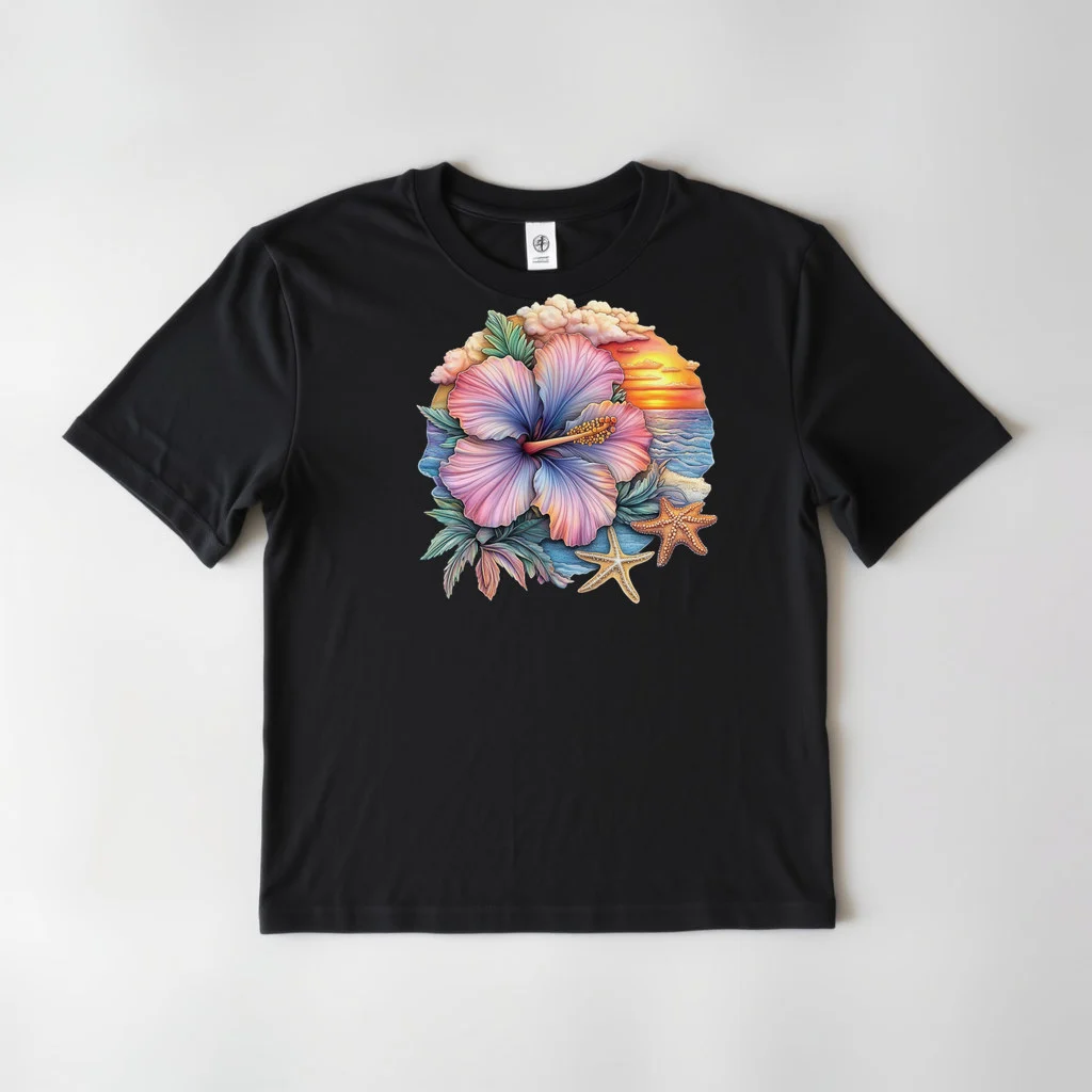 Tropical Hibiscus Beach Design 9 — custom print by Terri's Closet