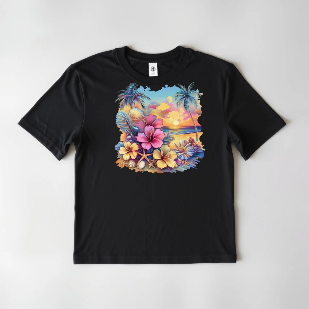 Tropical Hibiscus Beach Design 11 — custom print by Terri's Closet