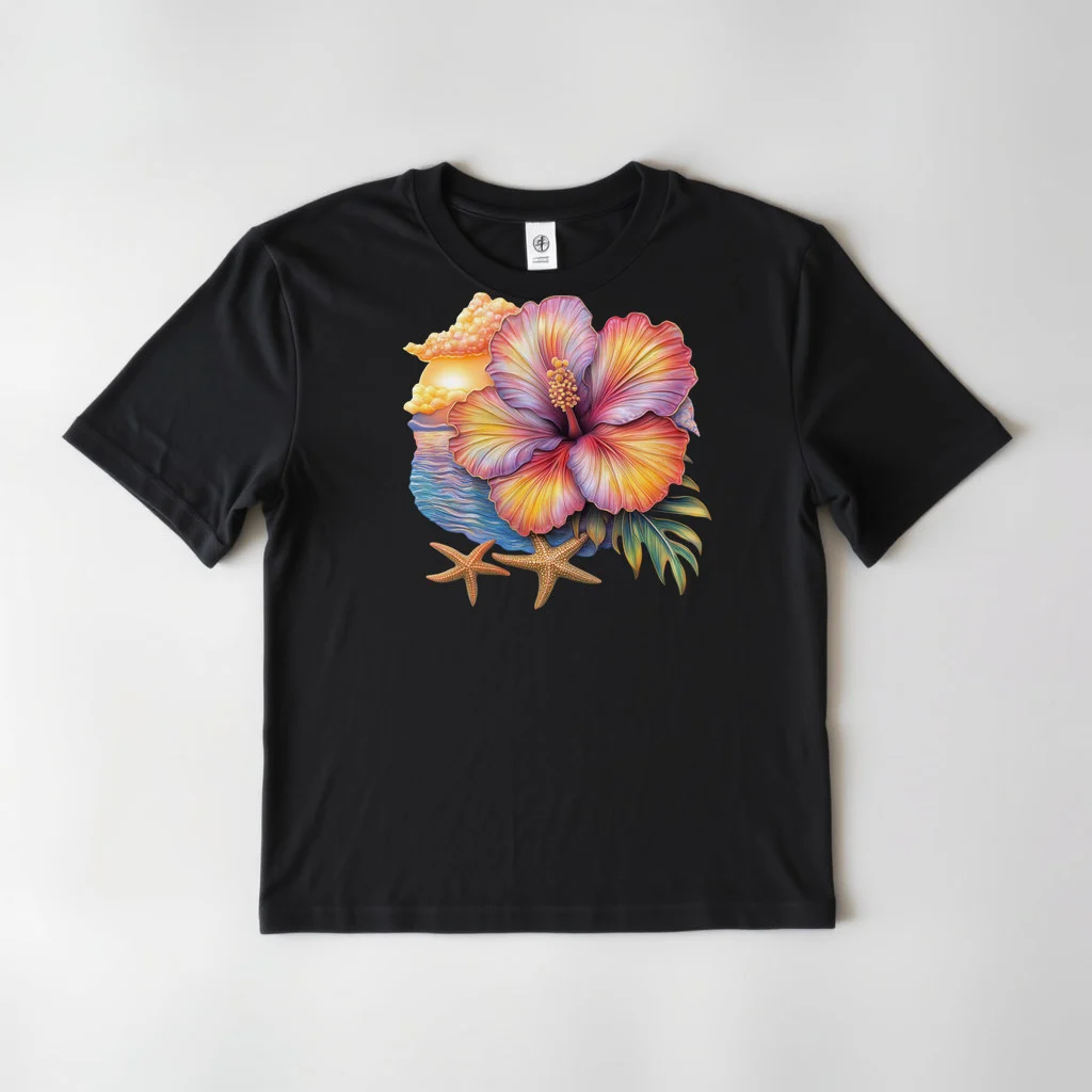 Tropical Hibiscus Beach Design 12 — custom print by Terri's Closet