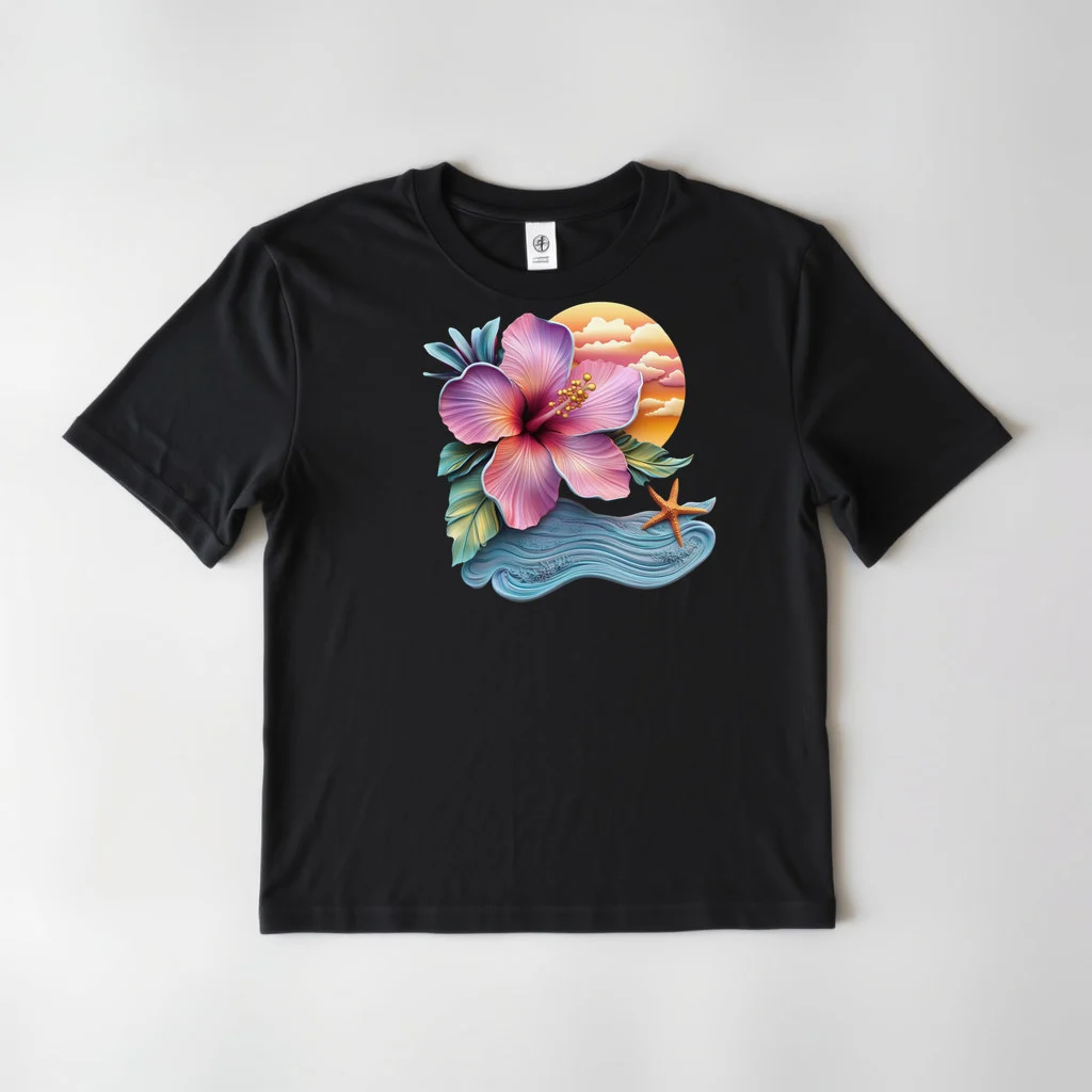 Tropical Hibiscus Beach Design 14 — custom print by Terri's Closet
