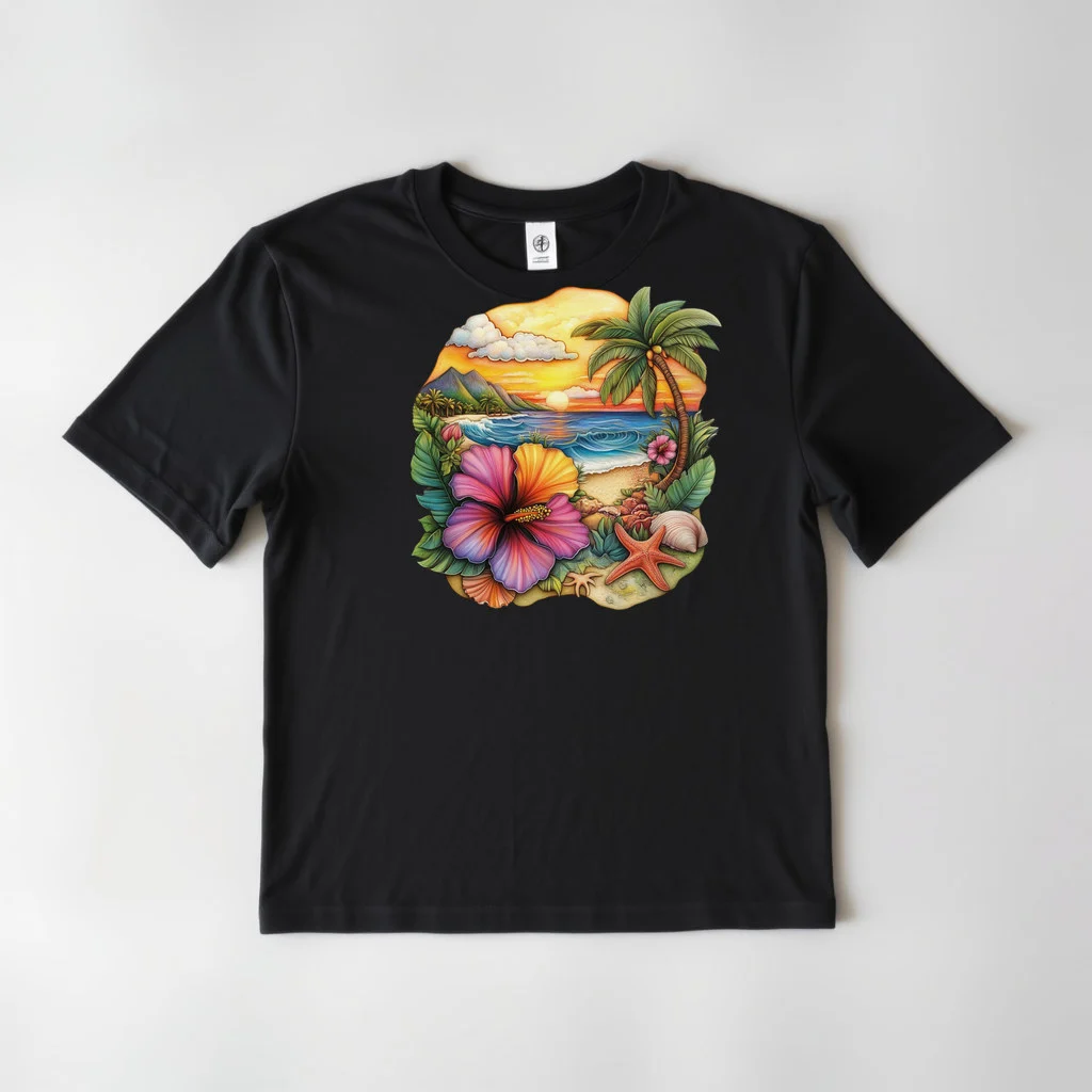 Tropical Hibiscus Beach Design 15 — custom print by Terri's Closet