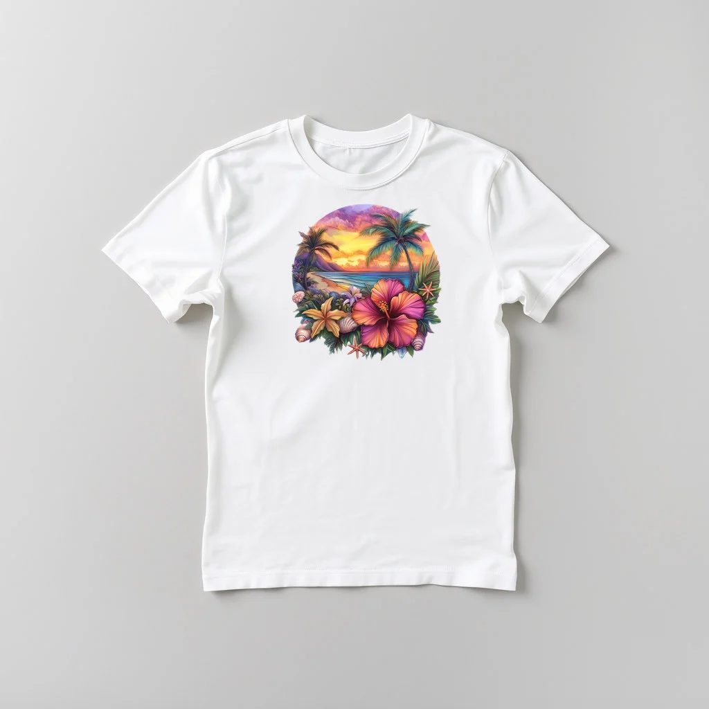 Tropical Hibiscus Beach Design 16 — custom print by Terri's Closet