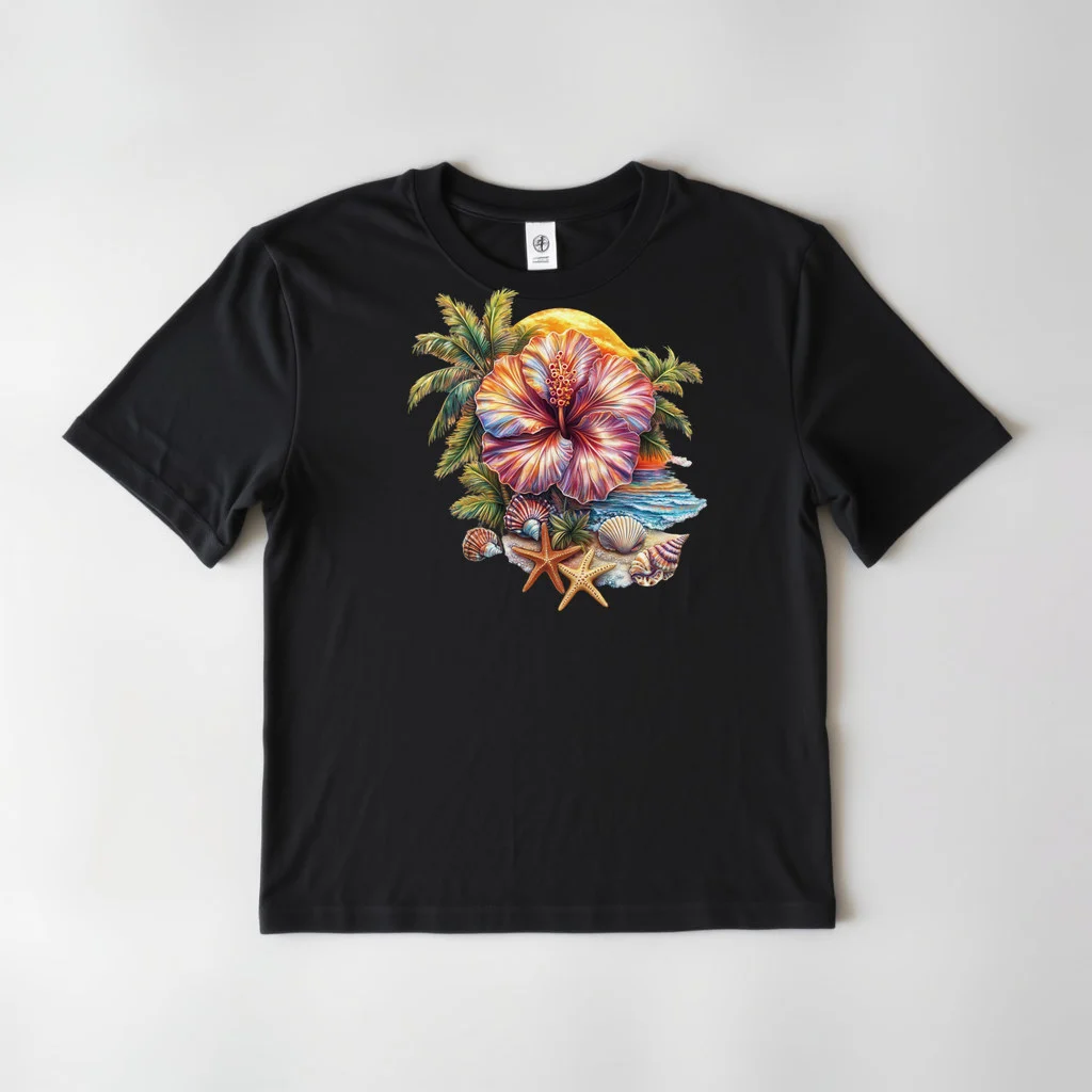 Tropical Hibiscus Beach Design 18 — custom print by Terri's Closet