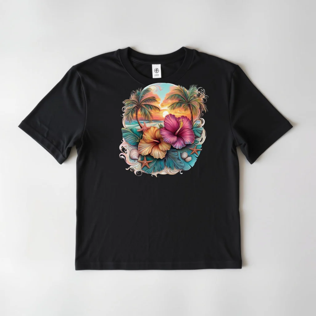 Tropical Hibiscus Beach Design 21 — custom print by Terri's Closet