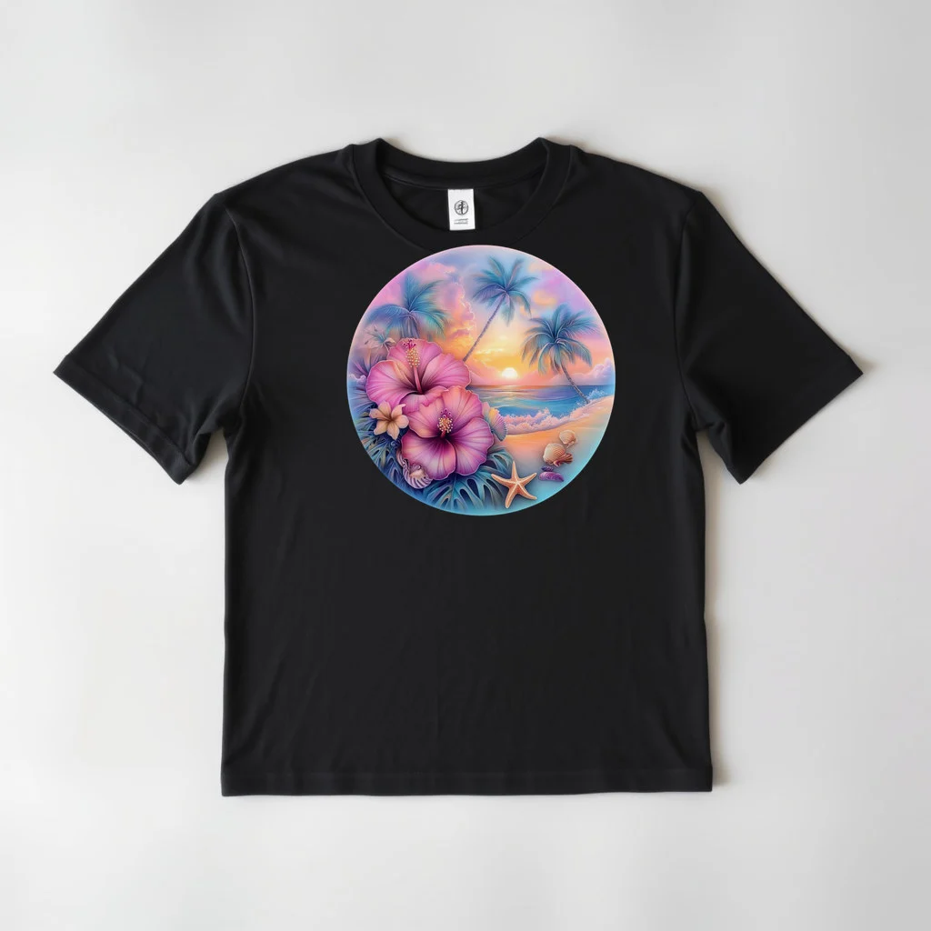 Tropical Hibiscus Beach Design 22 — custom print by Terri's Closet