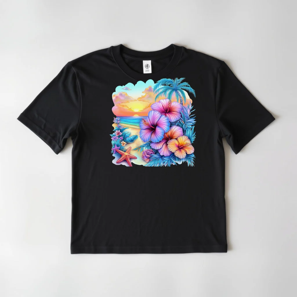 Tropical Hibiscus Beach Design 23 — custom print by Terri's Closet