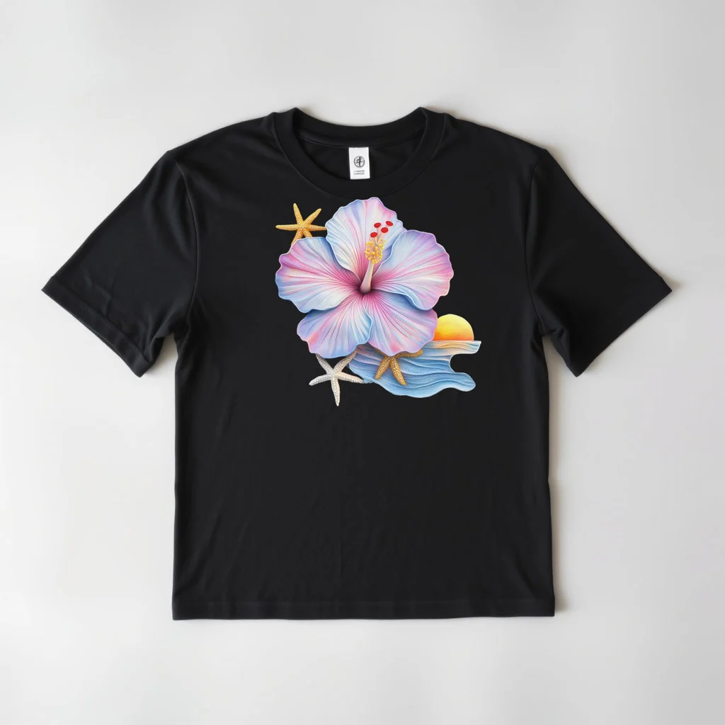 Tropical Hibiscus Beach Design 24 — custom print by Terri's Closet