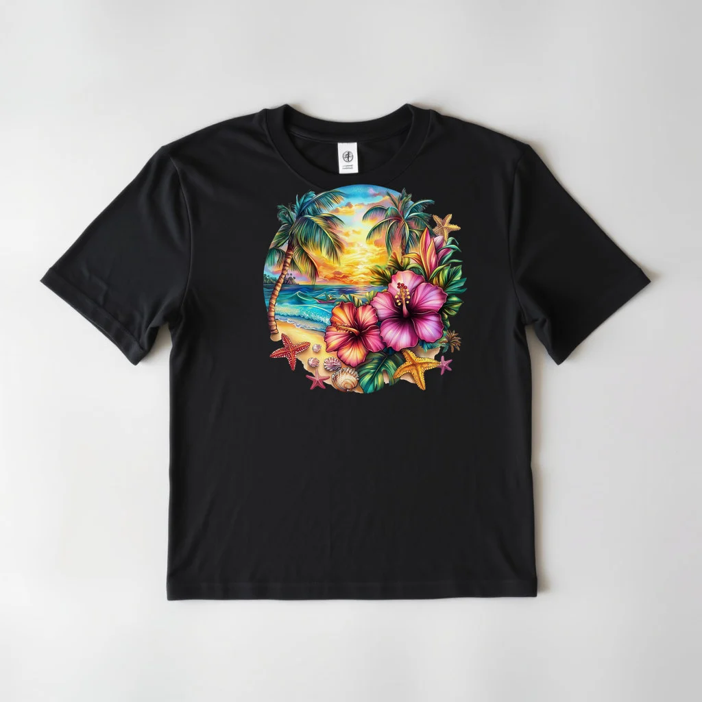 Tropical Hibiscus Beach Design 27 — custom print by Terri's Closet