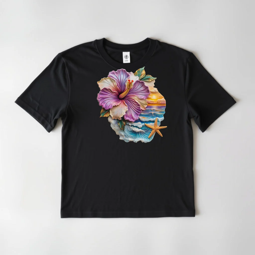 Tropical Hibiscus Beach Design 28 — custom print by Terri's Closet