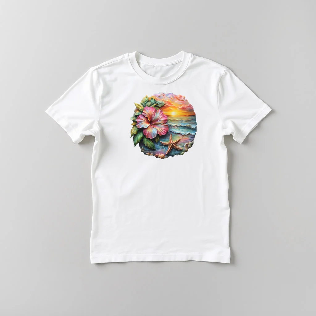 Tropical Hibiscus Beach Design 29 — custom print by Terri's Closet