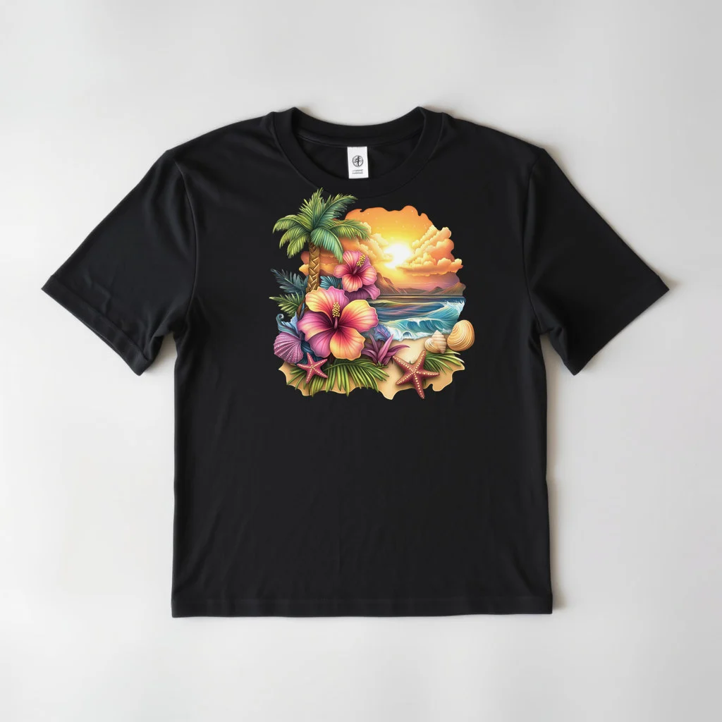 Tropical Hibiscus Beach Design 31 — custom print by Terri's Closet