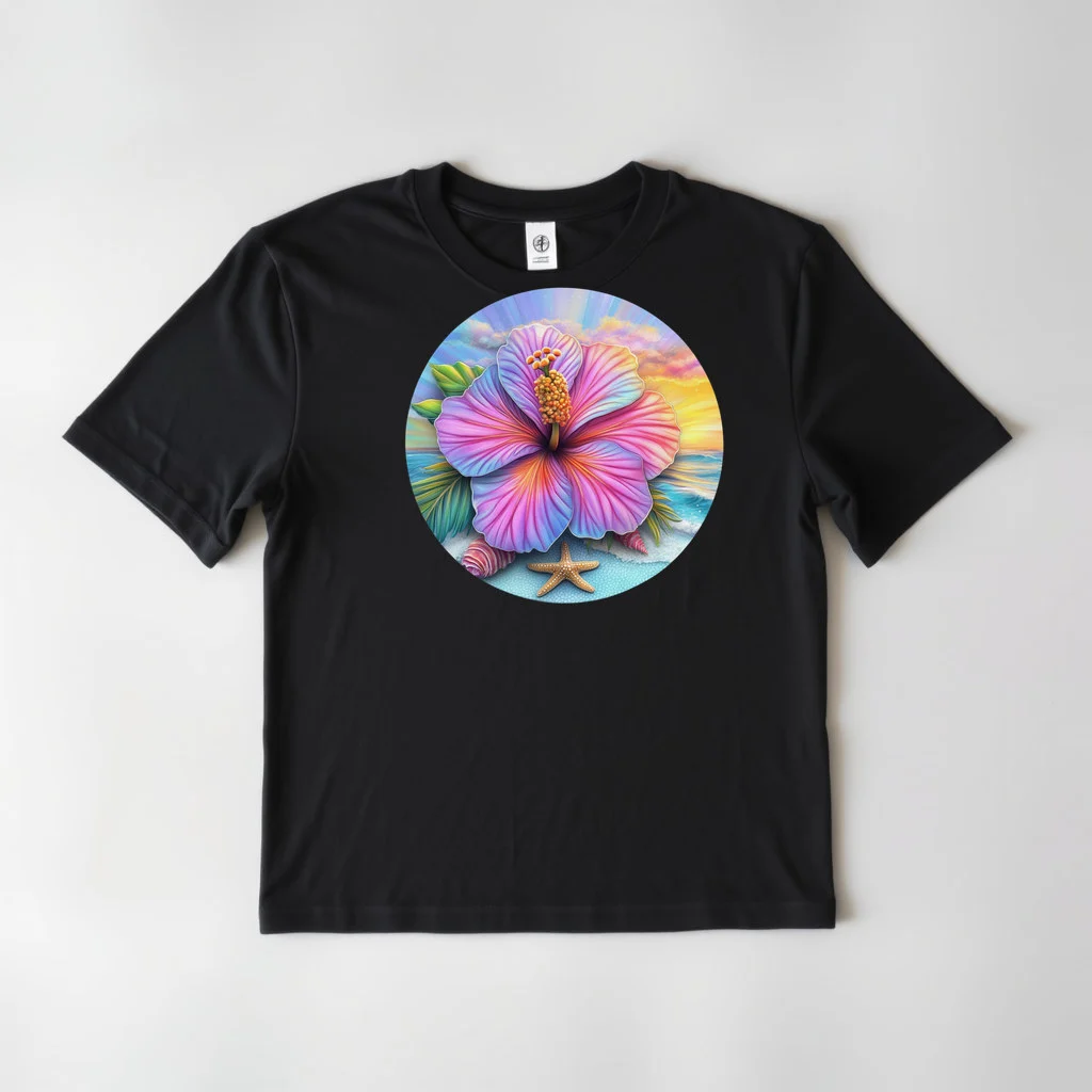 Tropical Hibiscus Beach Design 33 — custom print by Terri's Closet