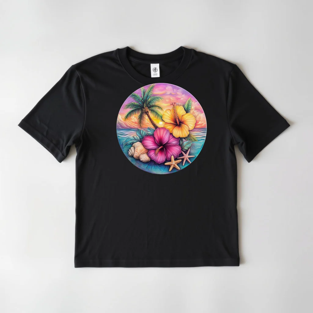 Tropical Hibiscus Beach Design 35 — custom print by Terri's Closet