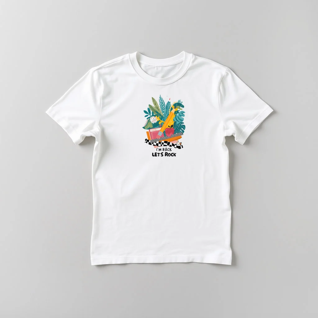 B2School Im Back Lets Rock — custom print by Terri's Closet