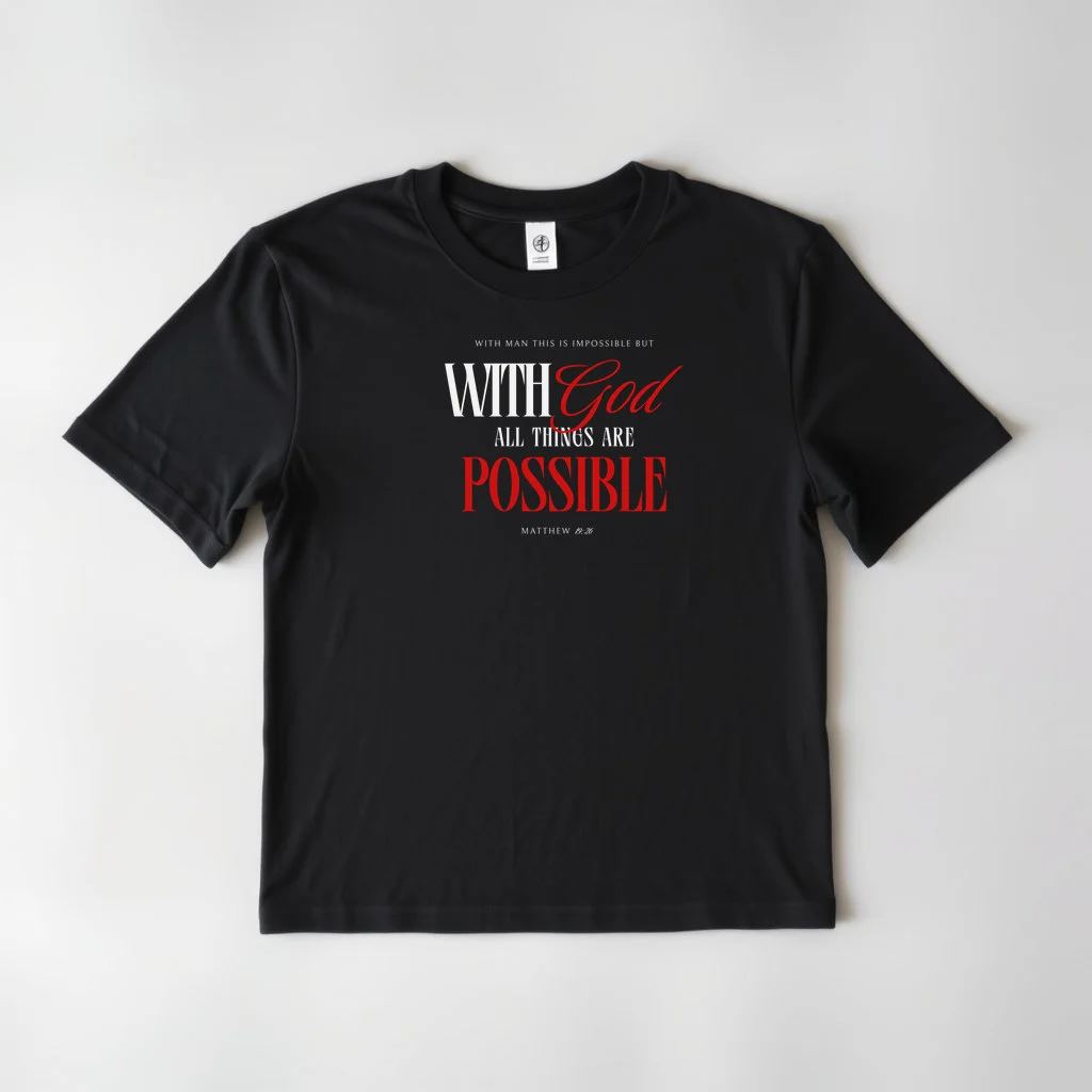 Black Design All Things Are Possible 1 — custom print by Terri's Closet