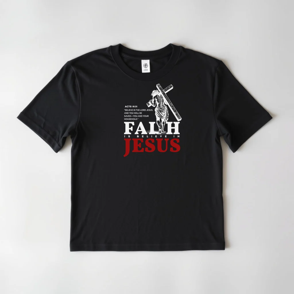 Black Design Faith In Jesus 1 — custom print by Terri's Closet