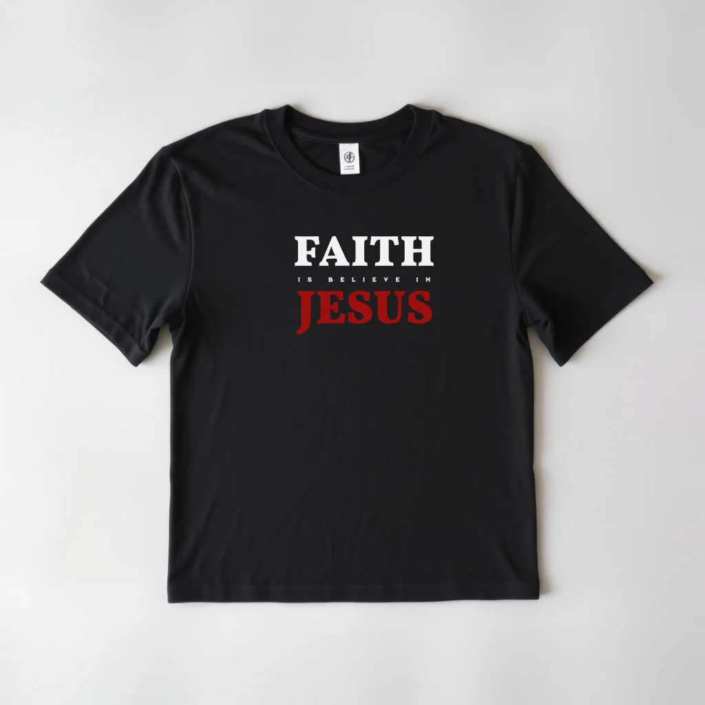 Black Design Faith In Jesus 2 — custom print by Terri's Closet
