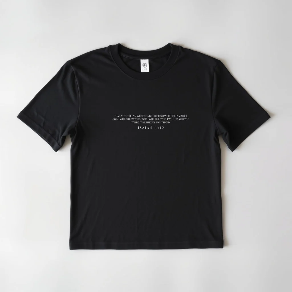 Black Design Faith Over Fear 2 — custom print by Terri's Closet
