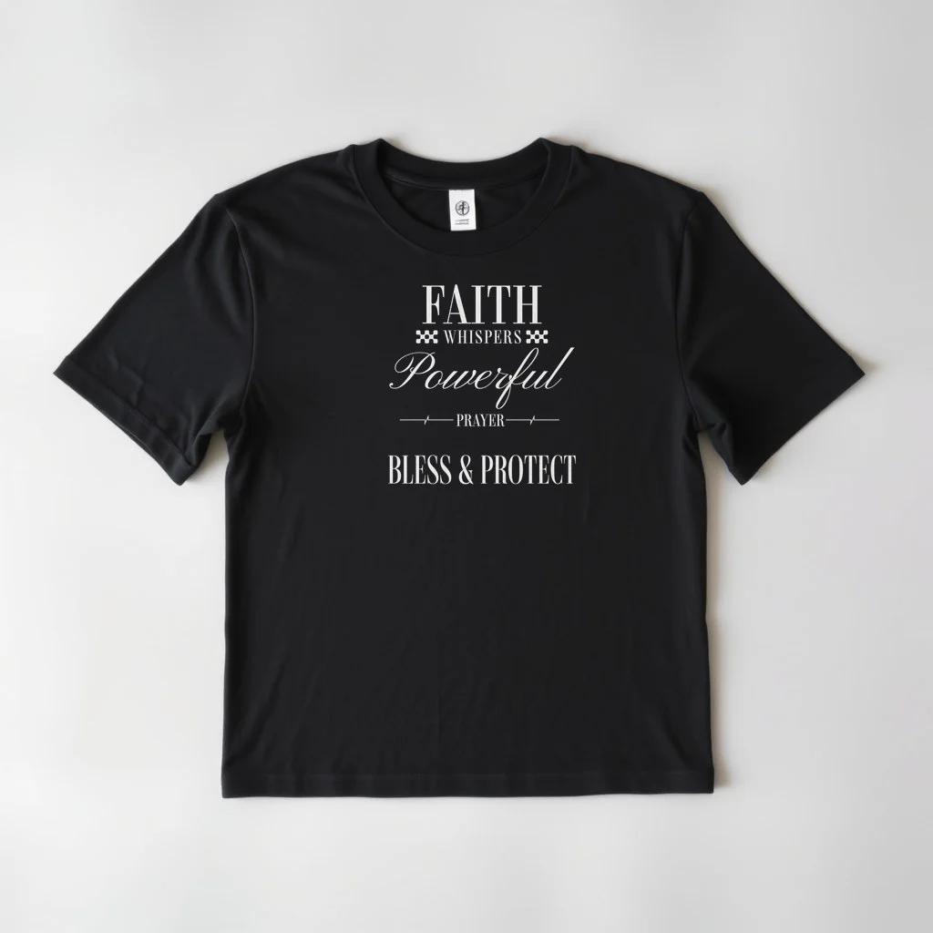 Black Design Faith Whispers 1 — custom print by Terri's Closet