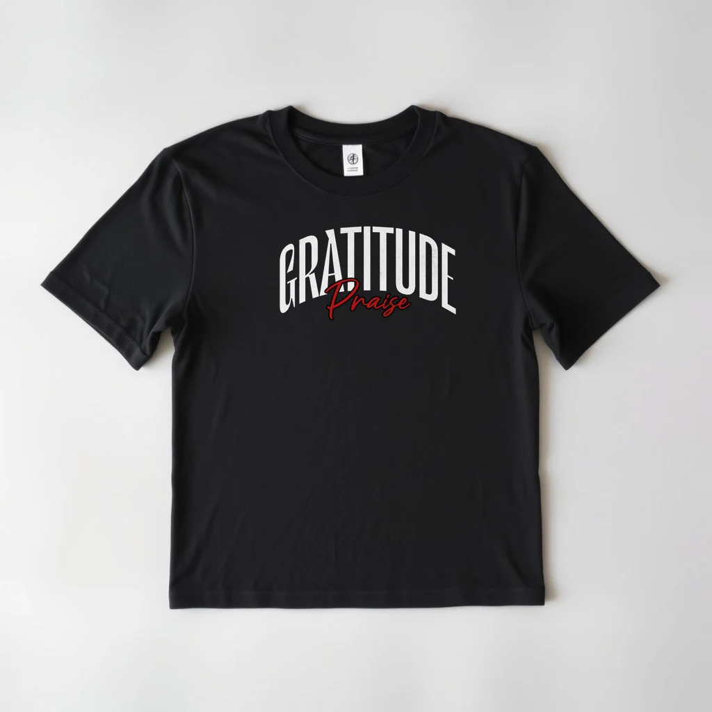 Black Design Gratitude 2 — custom print by Terri's Closet