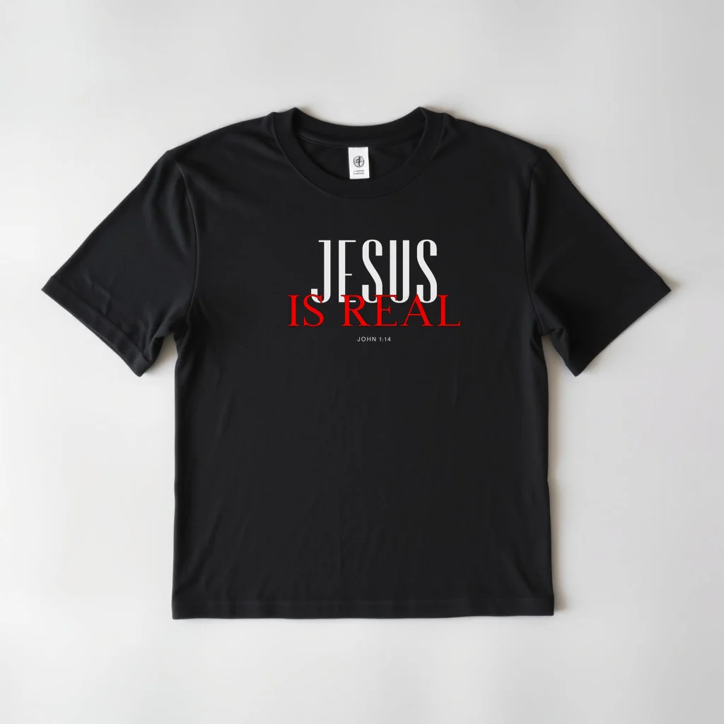 Black Design Jesus Is Real 1 — custom print by Terri's Closet