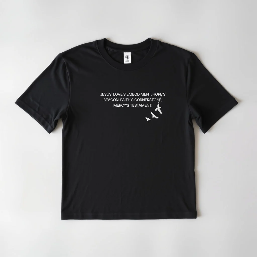 Black Design Jesus Doves 2 — custom print by Terri's Closet