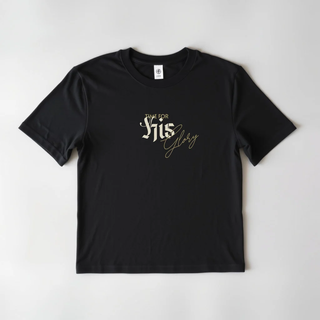 Black Design Time For His Glory 1 — custom print by Terri's Closet