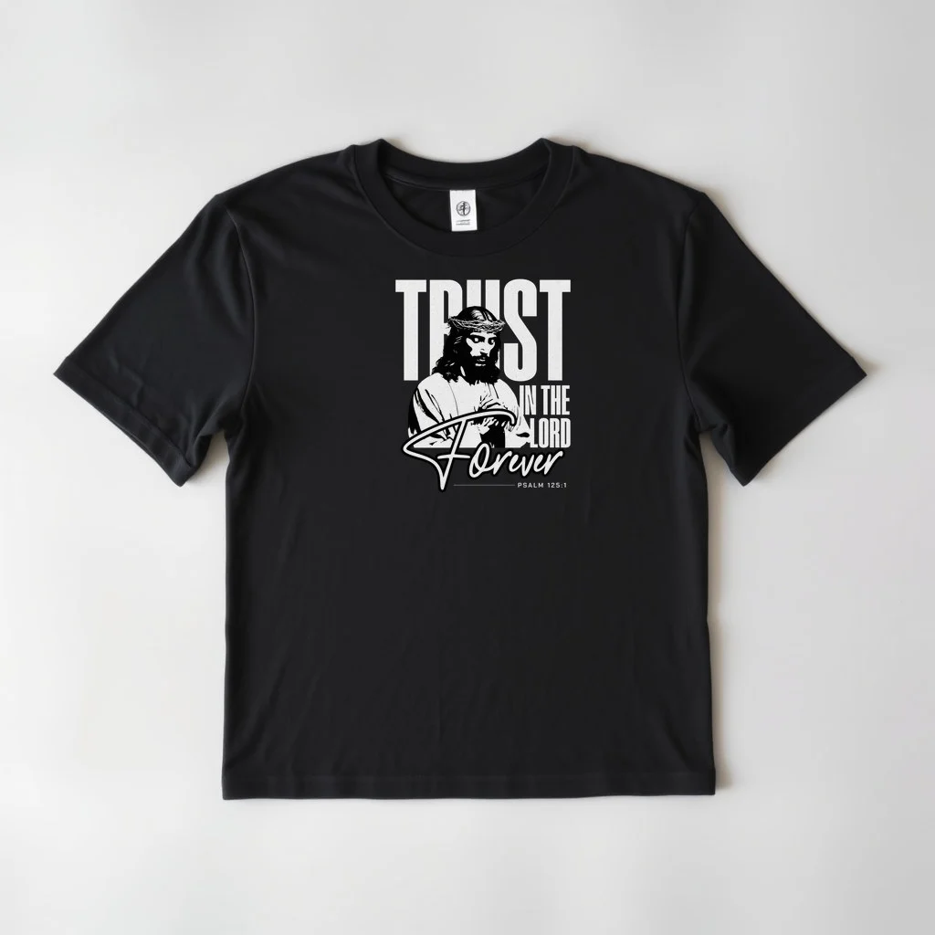 Black Design Trust The Lord 1 — custom print by Terri's Closet
