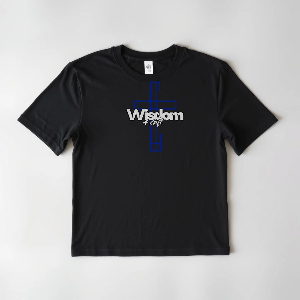 Black Design Wisdom Cross 2 — custom print by Terri's Closet