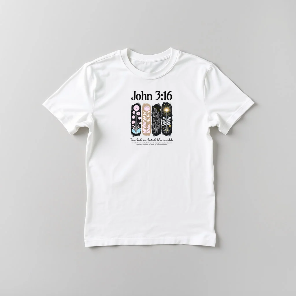 Christian John 3 For God so loved — custom print by Terri's Closet