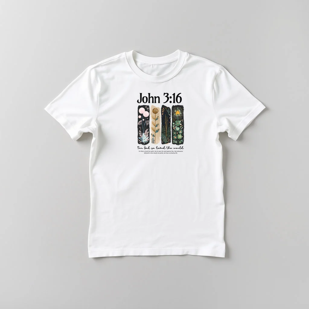 Christian John 3 For God so loved2 — custom print by Terri's Closet