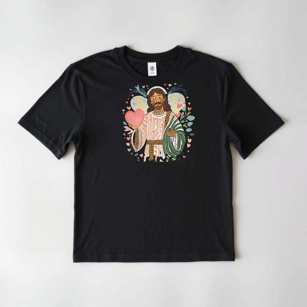 Christian Easter Girls Illustration he is risen — custom print by Terri's Closet