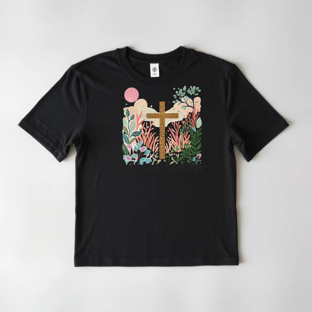 Christian Easter Girls Illustration Jesus Lives — custom print by Terri's Closet