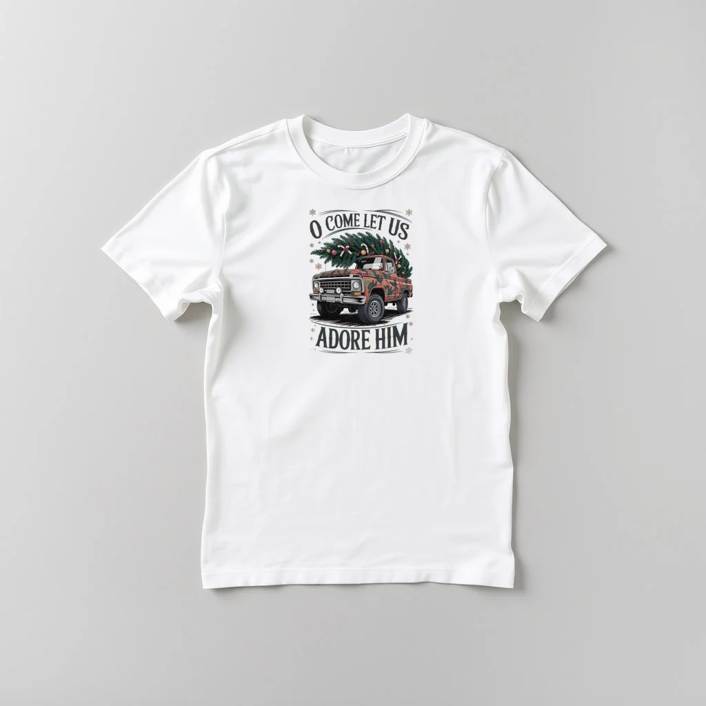 Christian Boys Christmas O Come Let Us — custom print by Terri's Closet