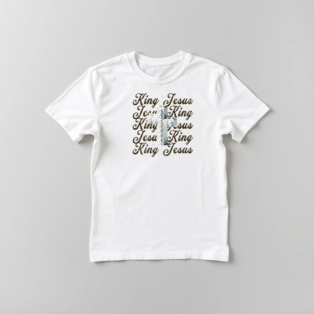 Christian Christmas Boys KingJesus Dark — custom print by Terri's Closet