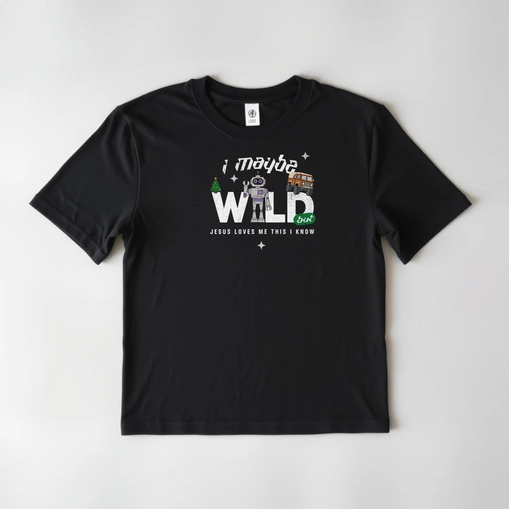 Christian Christmas Boys Maybe Im Wild — custom print by Terri's Closet