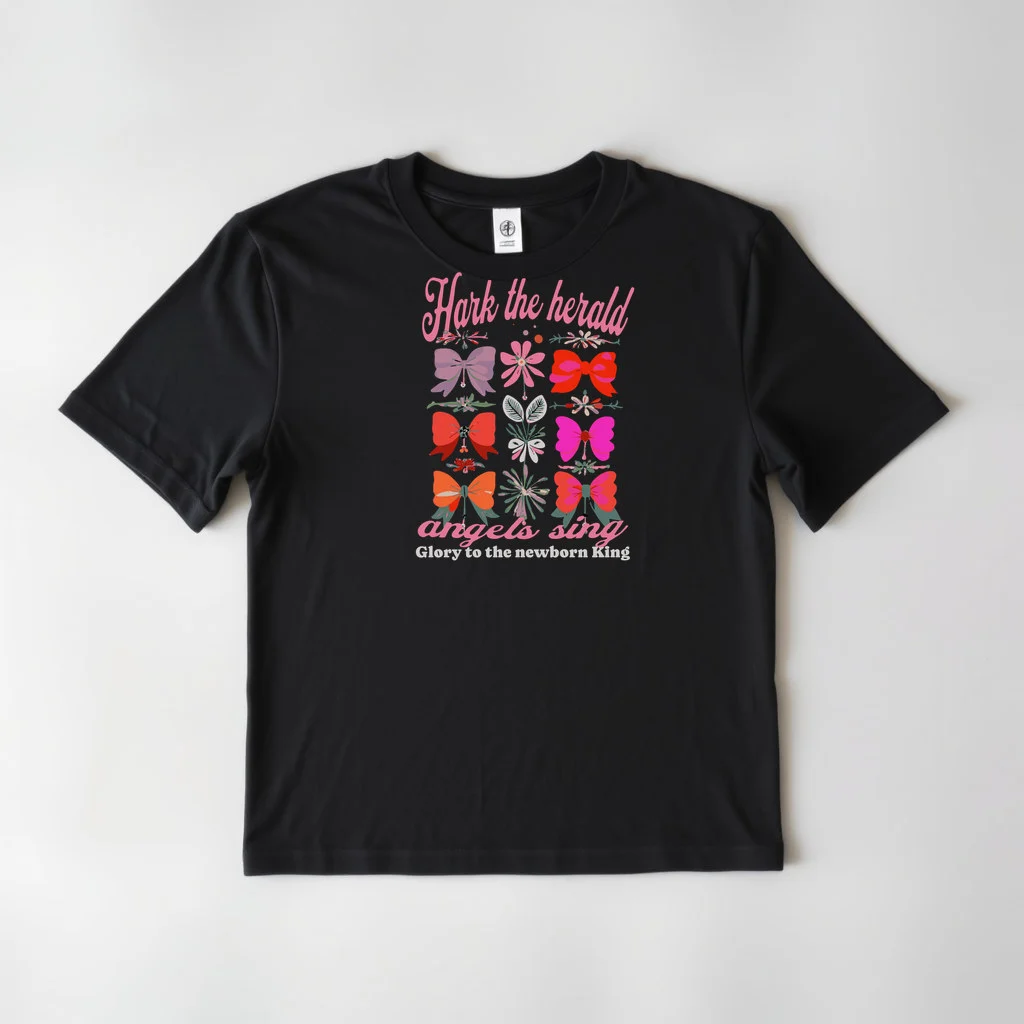 Christian Christmas Girls Hark the Herald Angels Sing — custom print by Terri's Closet