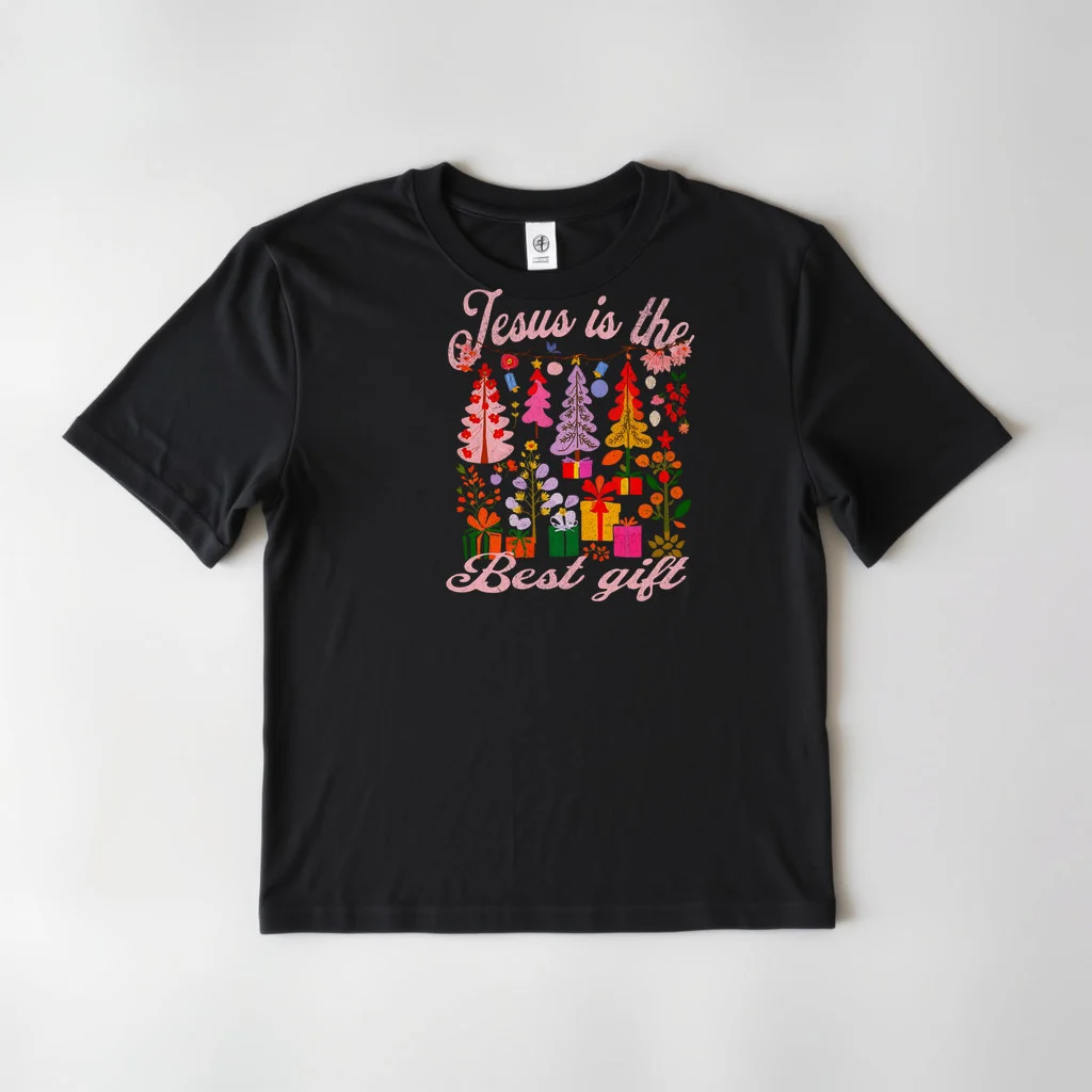 Christian Christmas Girls Jesus is the Best Gift — custom print by Terri's Closet