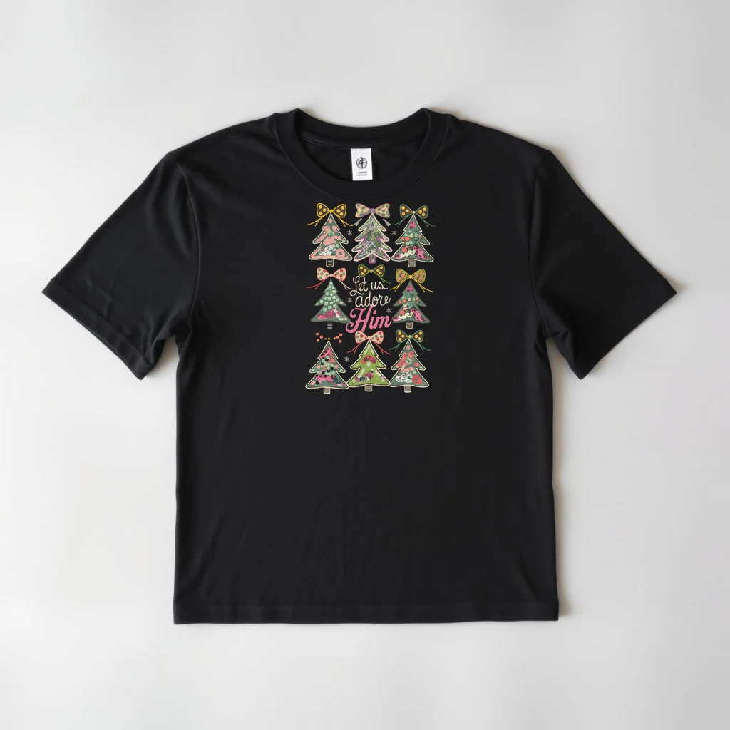 Christian Girls Christmas O Come Let Us — custom print by Terri's Closet