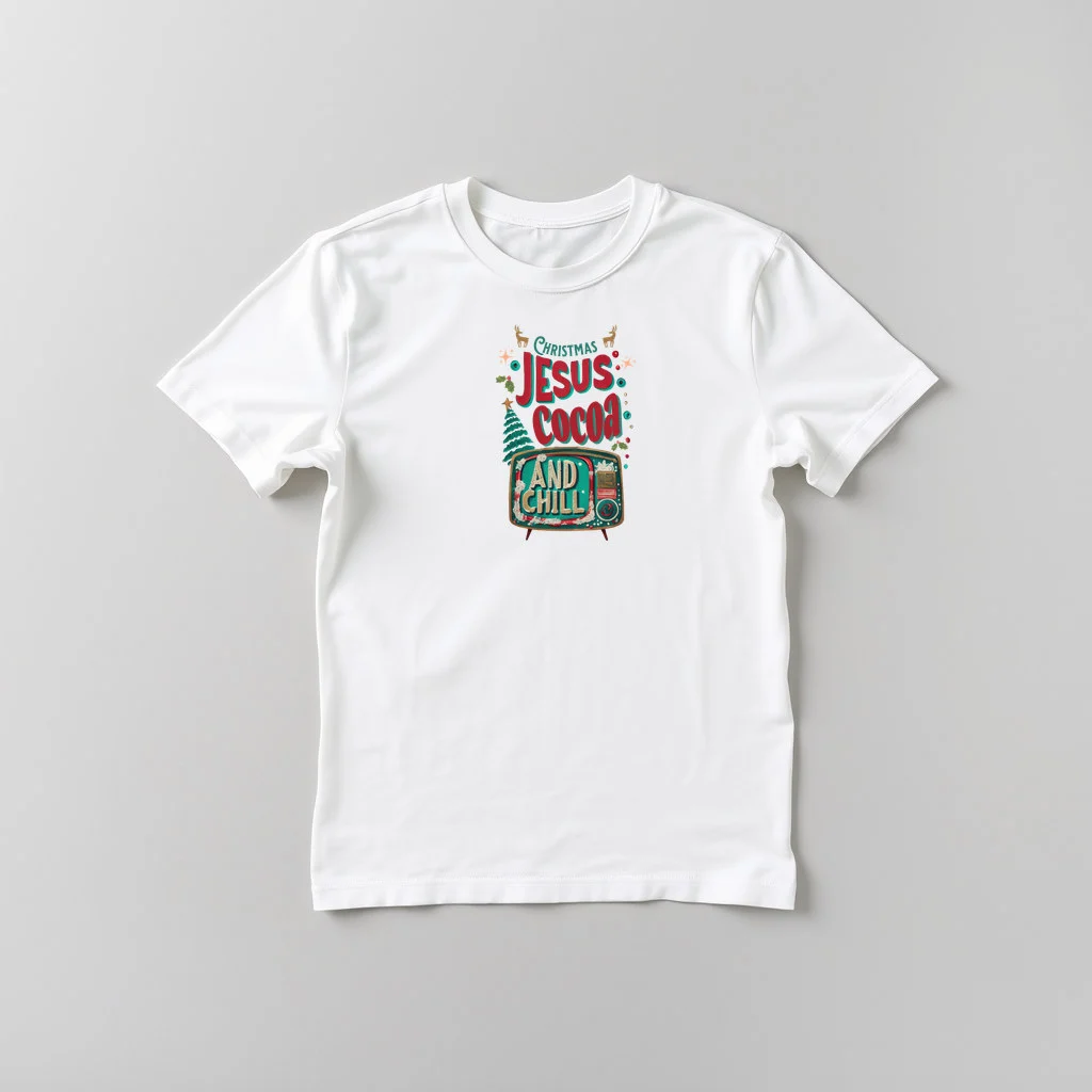 Christmas Jesus Cocoa and Chill — custom print by Terri's Closet
