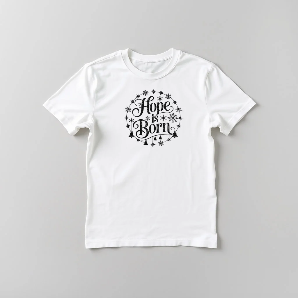 CHRISTMAS ORNAMENT SVG HOPE IS BORN — custom print by Terri's Closet