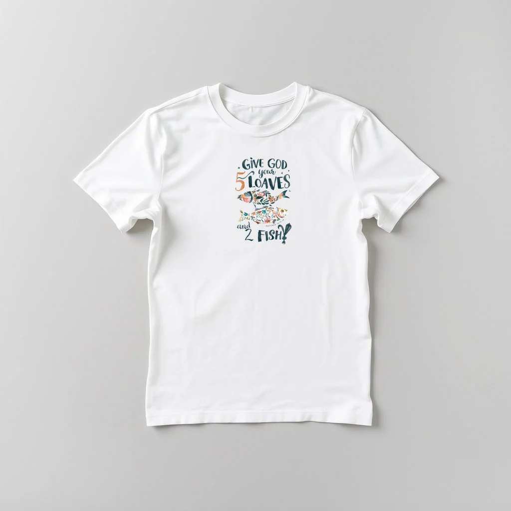 Give God Your 5 Loaves and 2 Fish — custom print by Terri's Closet