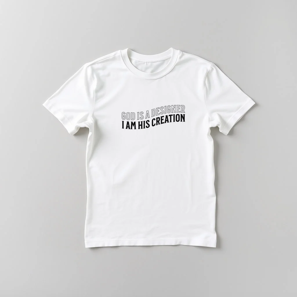 God is a Designer I am His Creation Dark Text — custom print by Terri's Closet