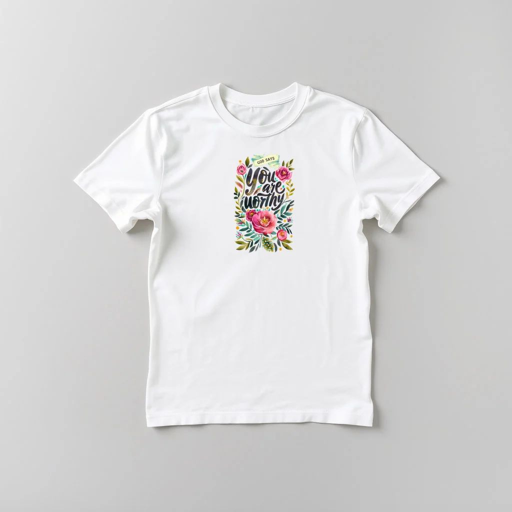 God Says You are Worthy — custom print by Terri's Closet