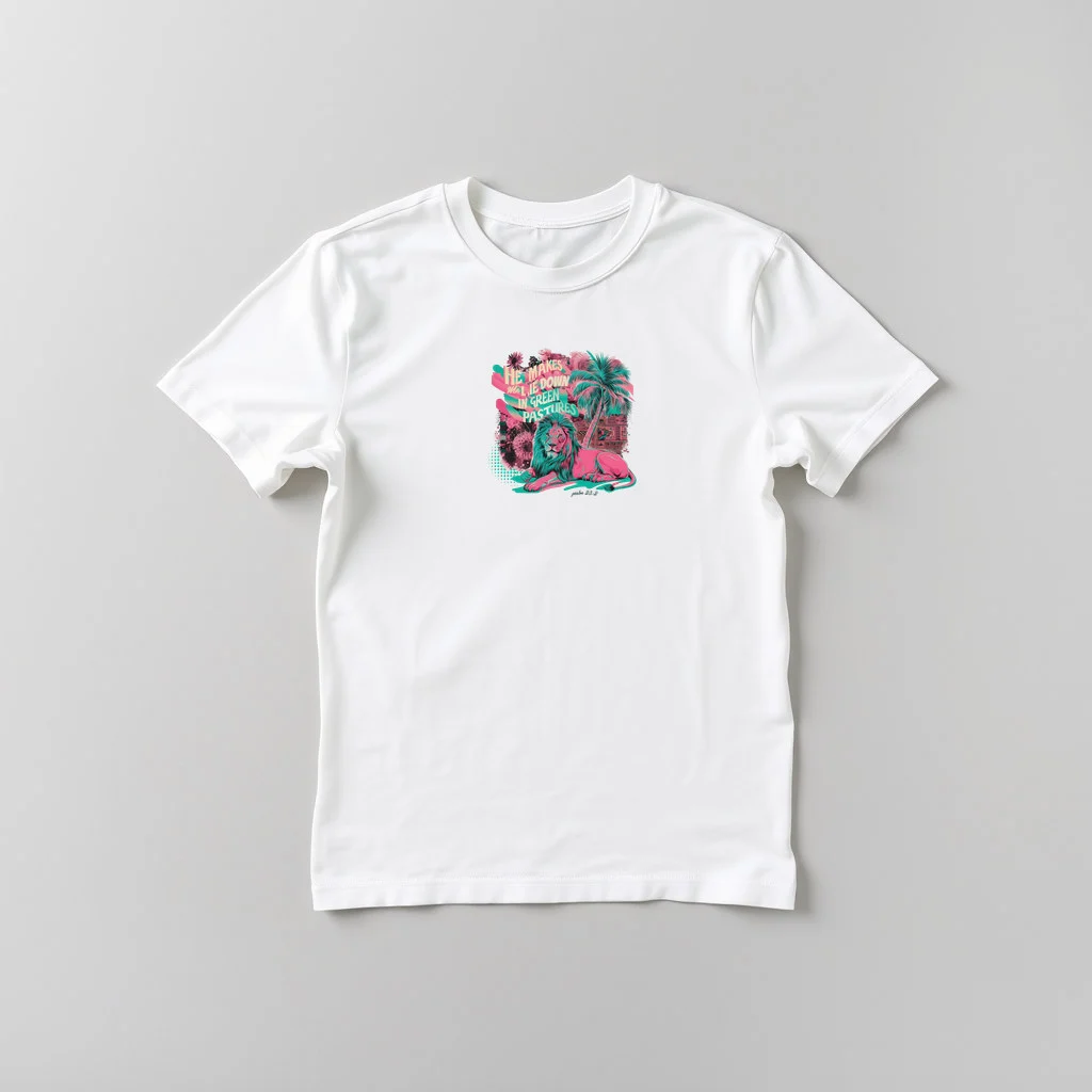 He Makes Me Lie Down in Green Pastures — custom print by Terri's Closet