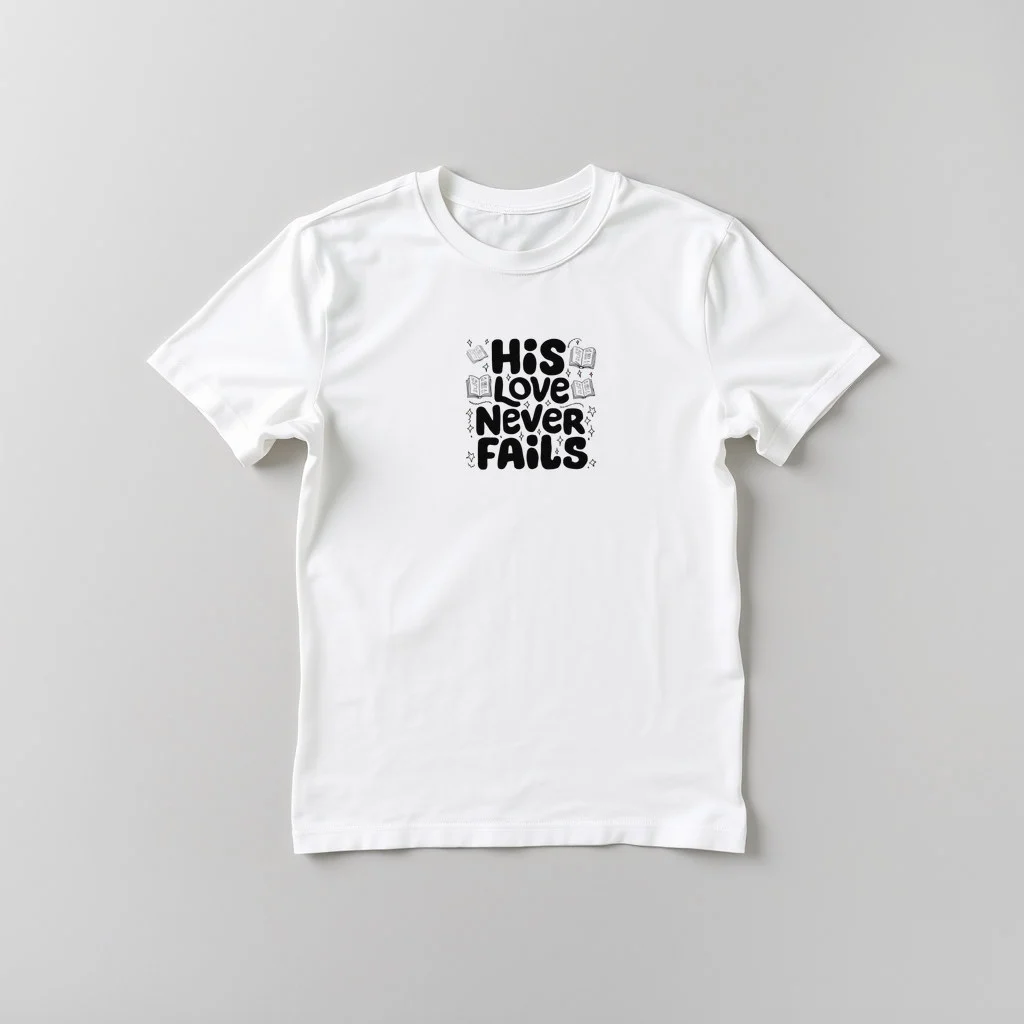 His Love Never Fails — custom print by Terri's Closet