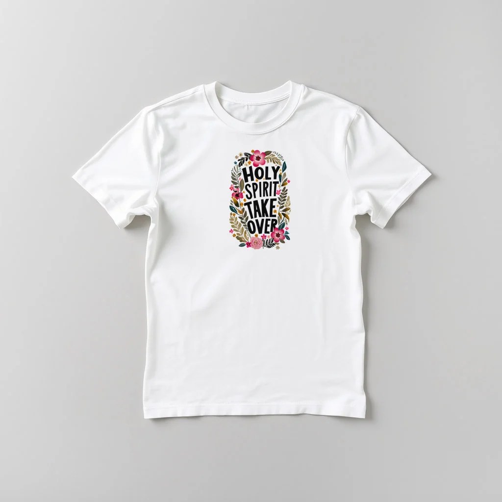 Holy Spirit Take Over Floral — custom print by Terri's Closet